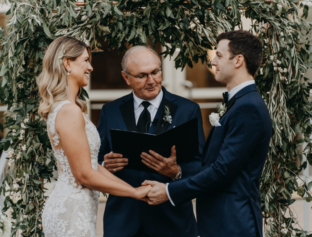 Who can officiate a wedding ceremony?