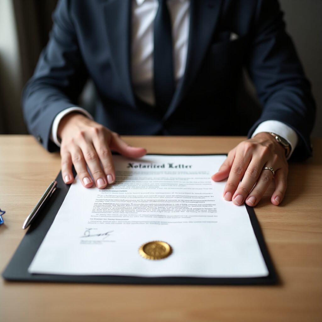 Notarized letter seal