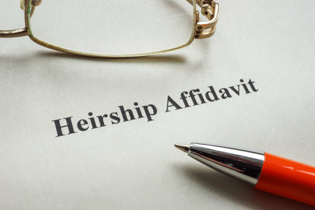 Heirship affidavit